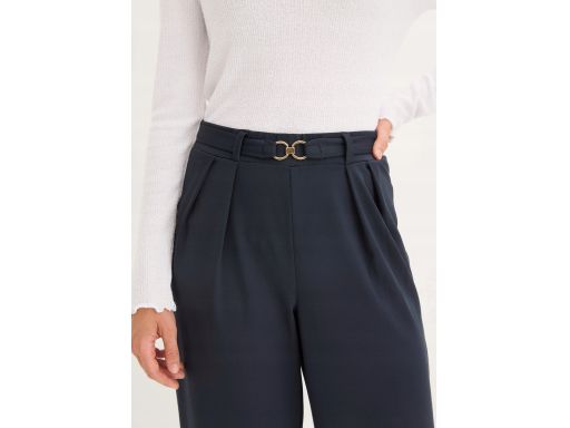 B.P.C. spodnie dżersejowe granatowa szarość r.36/38