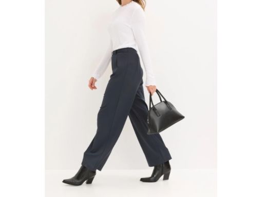 B.P.C. spodnie dżersejowe granatowa szarość r.36/38