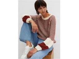 B.P.C sweter damski w paski ^36/38