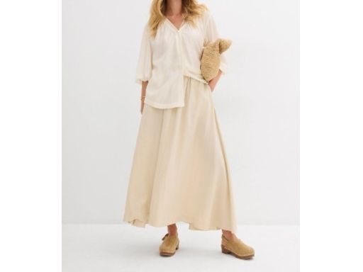 B.P.C bluzka koszulowa ecru na guziki r.36