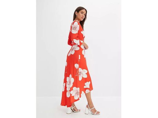 B.P.C asymetryczna sukienka w kwiaty r.40/42