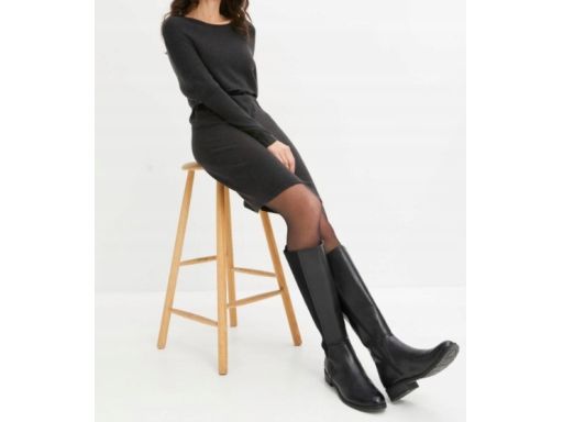 B.P.C sukienka dzianinowa z wywijaną narzutką 40/42.