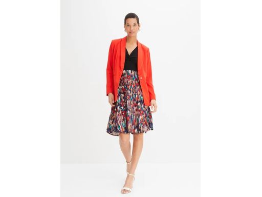 B.P.C czarna sukienka z częścią spódnicową z nadrukiem ^44/46