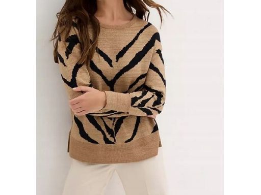 B.P.C sweter damski żakardowy we wzór 