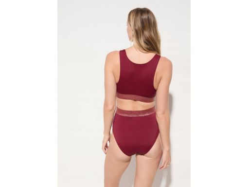B.P.C kostium kąpielowy monokini bordo z wycięciami r.44