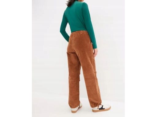 B.P.C spodnie damskie sztruksowe brązowe r.42