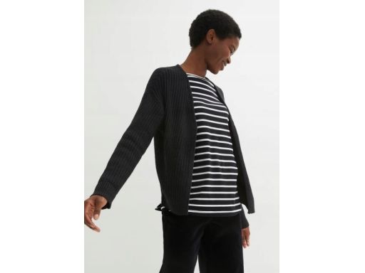 B.P.C sweter kardigan narzutka antracyt r.36/38