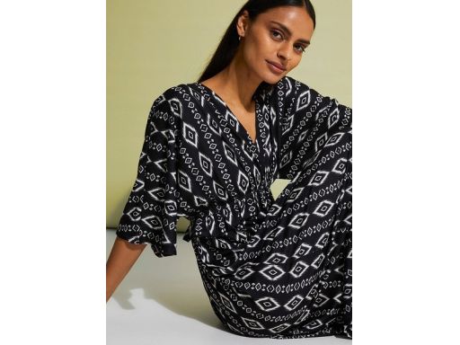 B.P.C sukienka midi z nadrukiem dżersejowa r.36/38