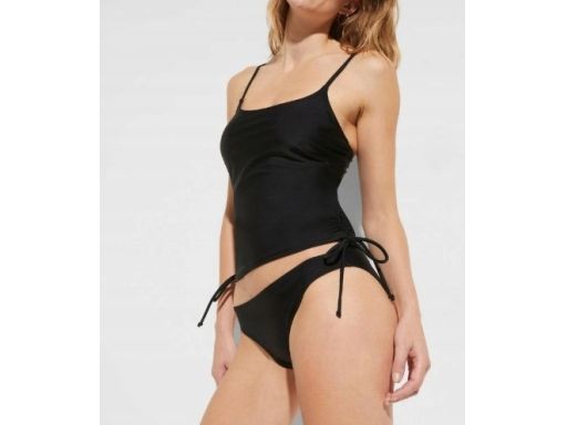 B.P.C top tankini czarny troczki i marszczenia r.42