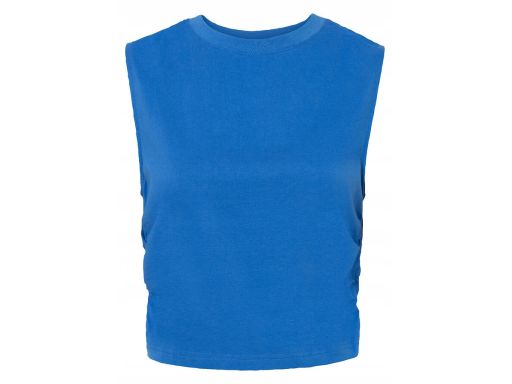 Szafirowa krótka bluzka top r.32/34