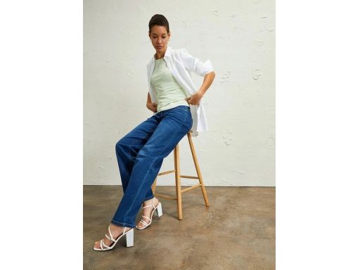 B.P.C t-shirt z marszczeniem na boku pistacjowy r.48/50