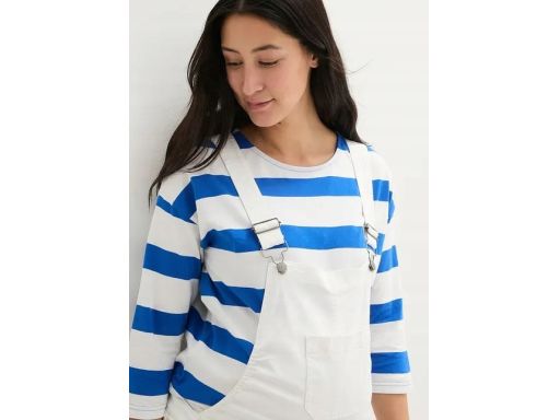 B.P.C spodenki ogrodniczki białe ciążowe r.46