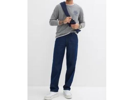 B.P.C męska bluzka szara z efektem 2w1 XXL.