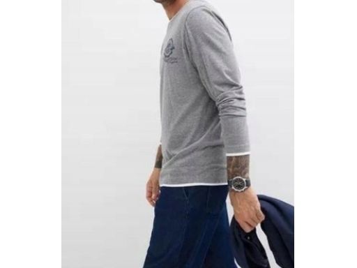 B.P.C męska bluzka szara z efektem 2w1 XXL.