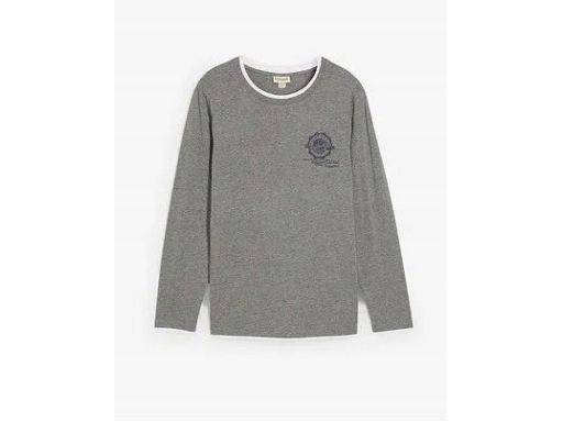 B.P.C męska bluzka szara z efektem 2w1 XXL.