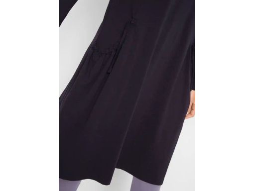 B.P.C czarna sukienka z bawełny z ozdobnymi kieszeniami 40/42.