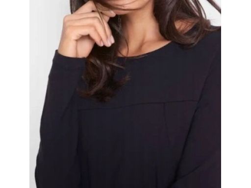 B.P.C czarna sukienka z bawełny z ozdobnymi kieszeniami 40/42.