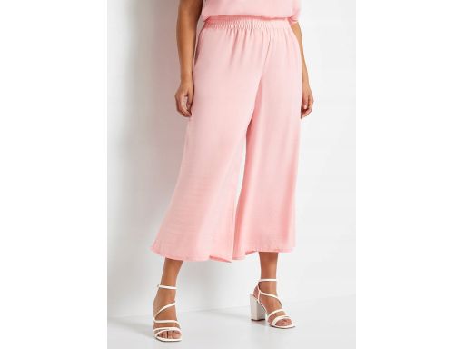 B.P.C różowe spodnie palazzo satynowe 46