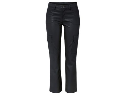 B.P.C spodnie czarne z eko skóry cargo r.50