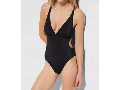 B.P.C kostium jednoczęściowy czarny sexy wycięcia 38.