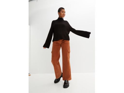 B.P.C czarny sweter ze stójką oversize ^40/42