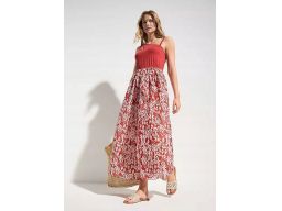 B.P.C sukienka plażowa brązowa długa we wzory ^40/42
