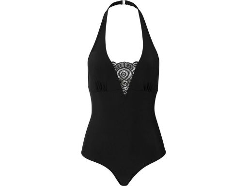 B.P.C kostium kąpielowy shape czarny z koronką 38