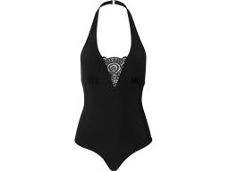 B.P.C kostium kąpielowy shape czarny z koronką 38