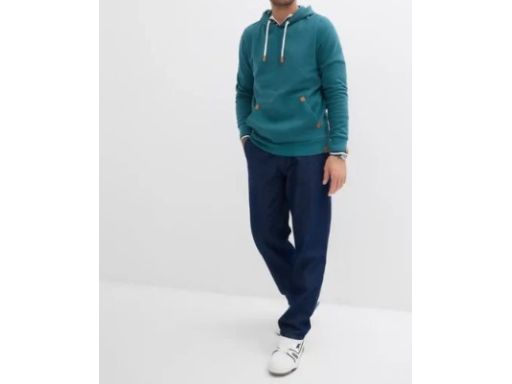 B.P.C bluza męska morska zielona z kapturem 3XL.
