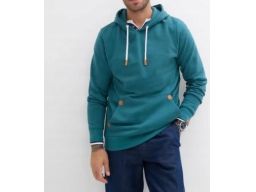 B.P.C bluza męska morska zielona z kapturem 3XL.