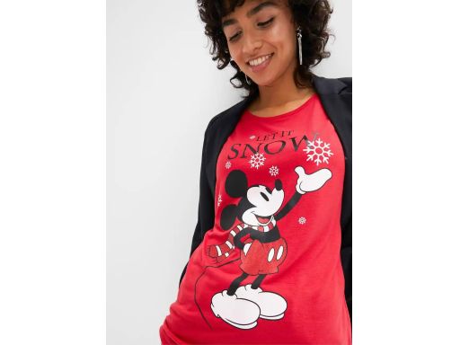 B.P.C bluzka Myszka Mickey czerwona z nadrukiem ^48/50