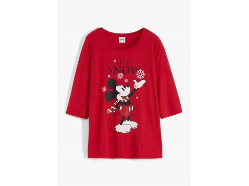 B.P.C bluzka Myszka Mickey czerwona z nadrukiem ^48/50