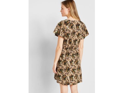 B.P.C Bawełniana sukienka rękawy motylkowe ^40/42