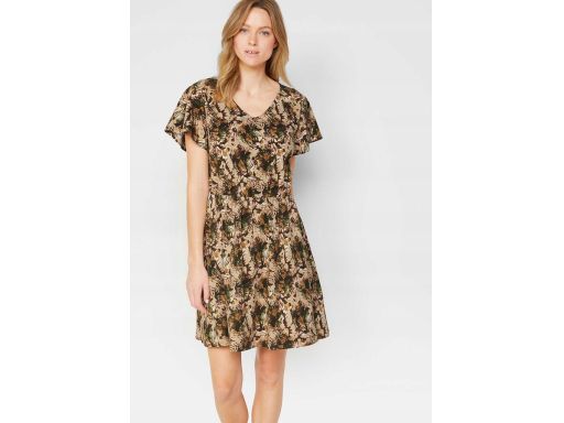 B.P.C Bawełniana sukienka rękawy motylkowe ^40/42