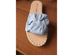 B.P.C klapki na korku niebieskie r.40