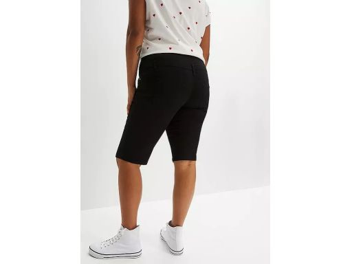 B.P.C jeansowe bermudy czarne klasyczne r.34