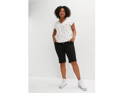 B.P.C jeansowe bermudy czarne klasyczne r.34