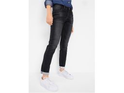 B.P.C termo jeansy modne boyfriend szare 40.