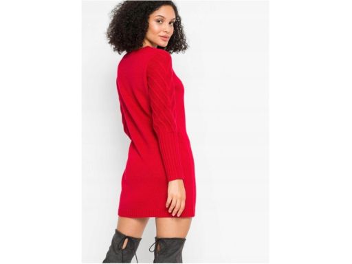 B.P.C sukienka dzianinowa czerwona 32/34
