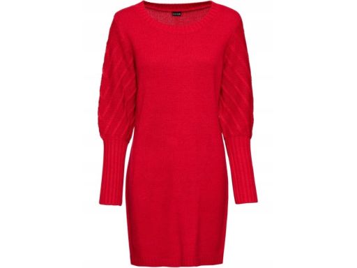 B.P.C sukienka dzianinowa czerwona 32/34