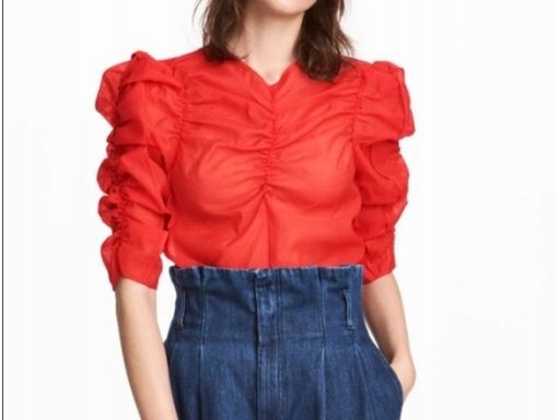 Bluzka z żorżety czerwona 44
