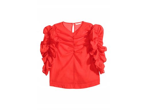Bluzka z żorżety czerwona 44