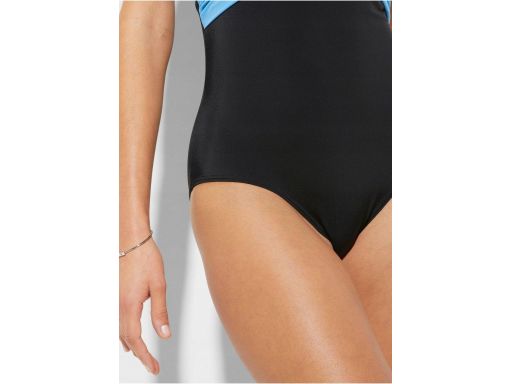 B.P.C kostium kąpielowy niebiesko-czarny 44.