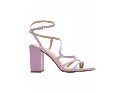B.P.C sandały liliowe na obcasie na paseczki r.39