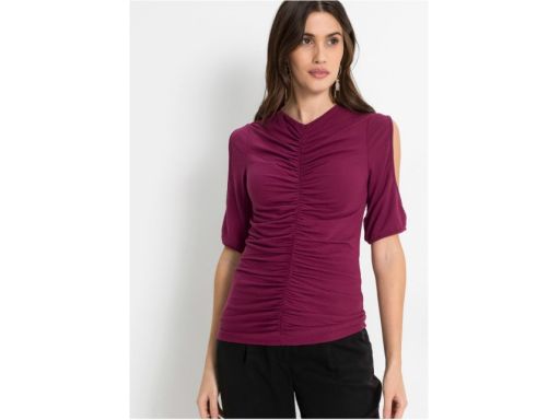 B.P.C bluzka z marszczeniami fiolet r.40/42