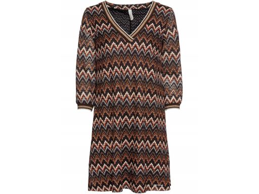 B.P.C sukienka koronkowa złota nitka r.32/34