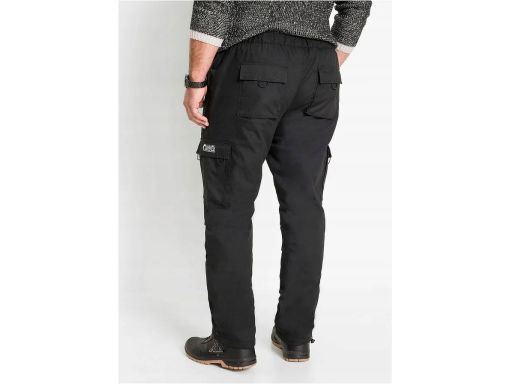 B.P.C męskie spodnie czarne ocieplane z gumką w talii ^60