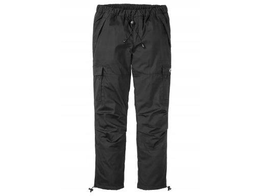 B.P.C męskie spodnie czarne ocieplane z gumką w talii ^60