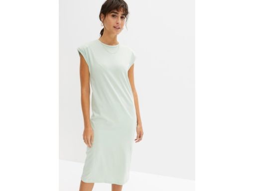 B.P.C sukienka midi shirtowa miętowa 48/50.