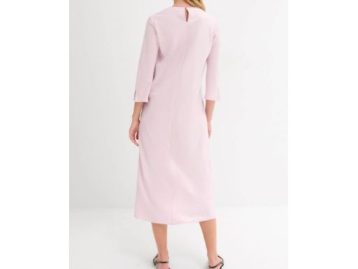 B.P.C różowa sukienka satynowa midi 46.